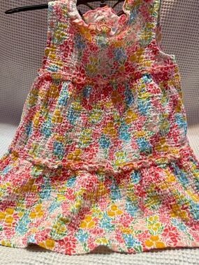 Mud Pie Floral Tiered Dress in Pink, Yellow, Blue, Green